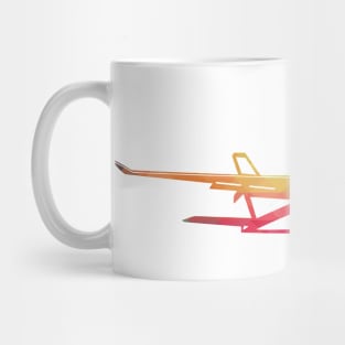 Rainbow aircraft Mug